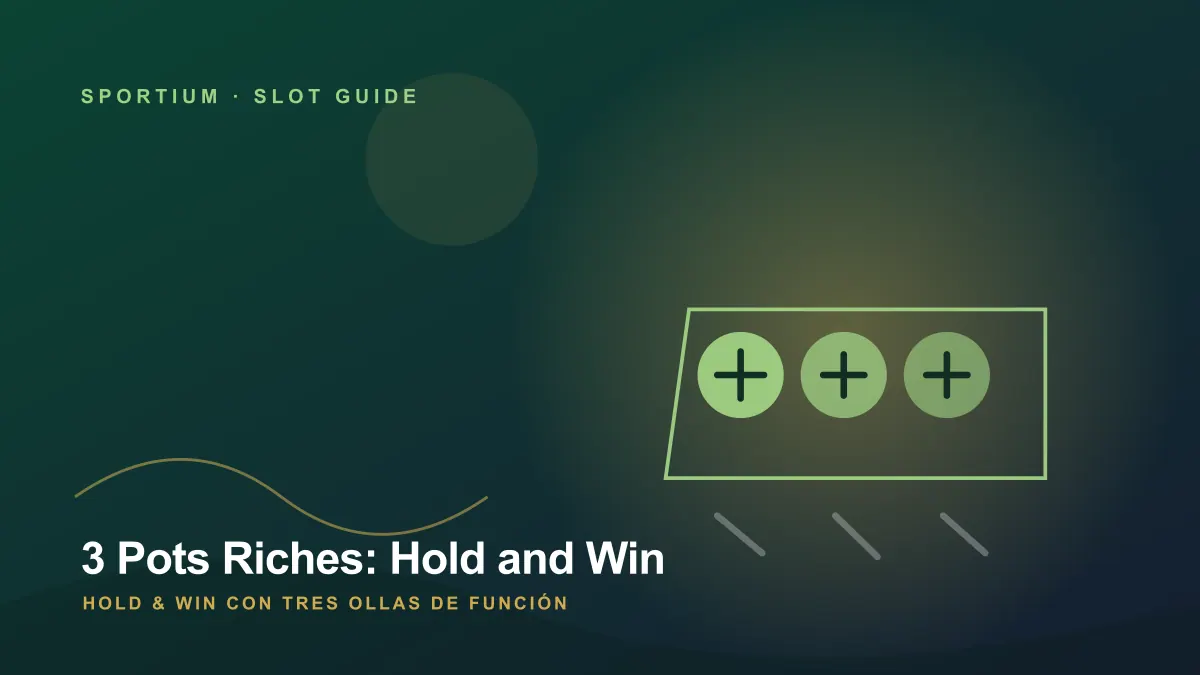 3 Pots Riches: Hold and Win: símbolos sobre un fondo temático
